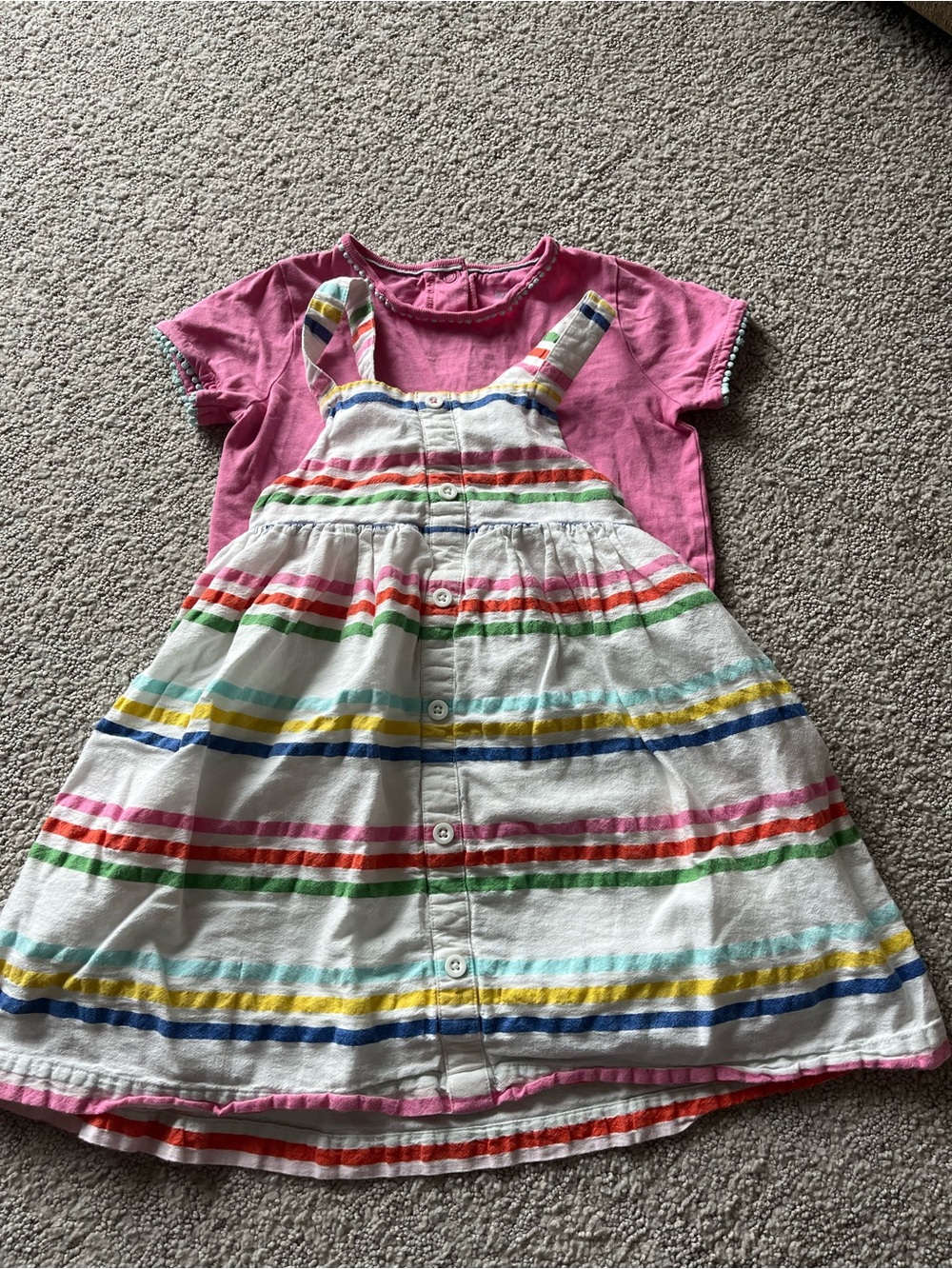 Mini Boden Sundress and Shirt 3-4y